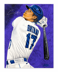 Shohei Ohtani 1/1 Original Autographed Artwork – Fanatics & Beckett LOA