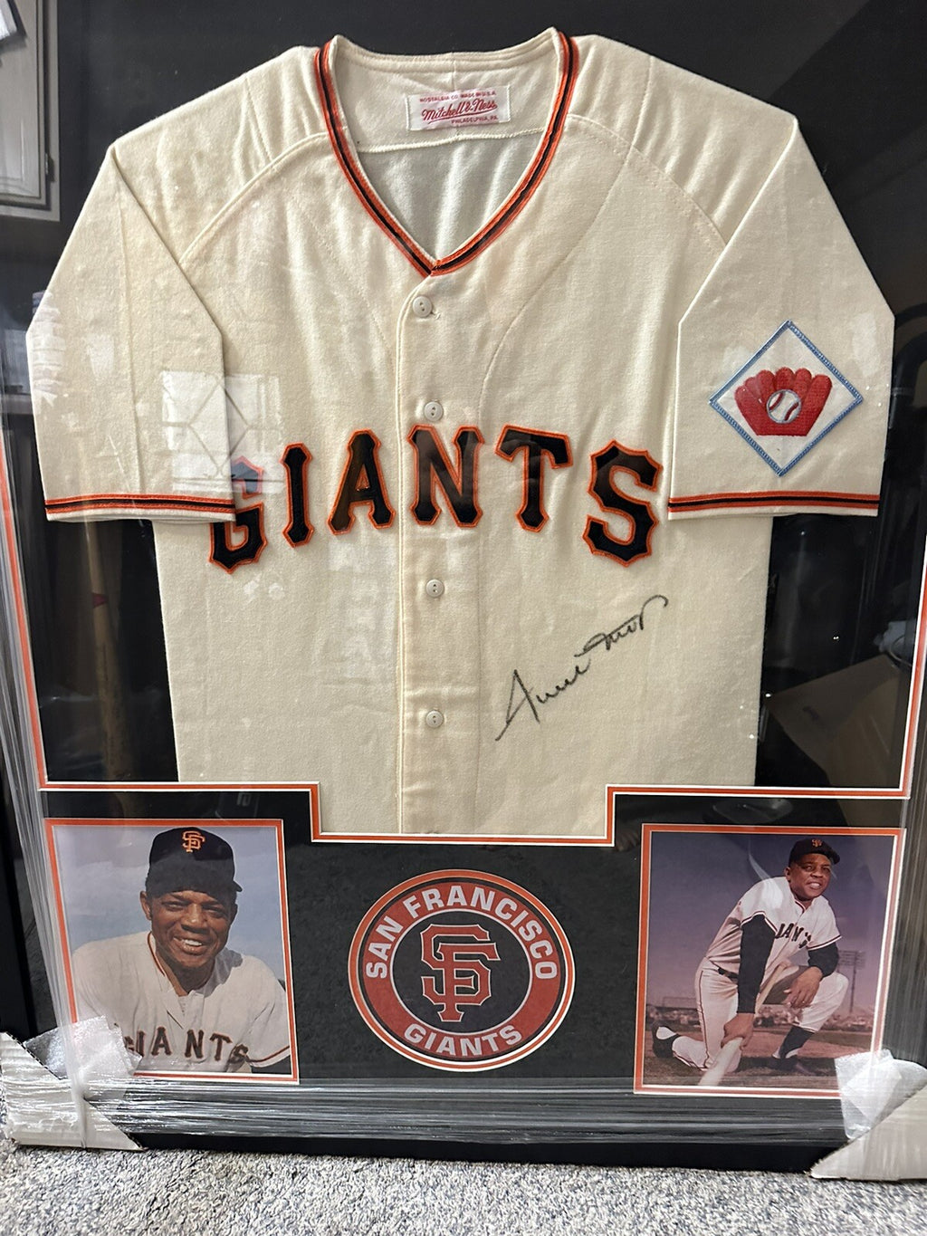 Willie Mays Boldly Signed Mitchell & Ness 1951 Giants Jersey JSA